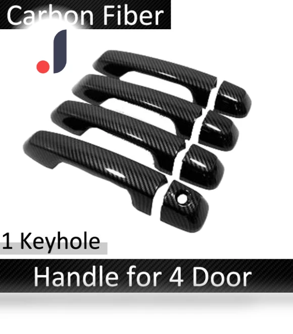 Carbon Fiber Smart Door Handle Cover — Car Door Entry Guard
