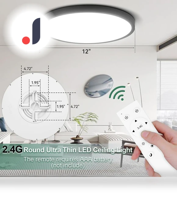 Ultra-Thin Smart LED Ceiling Light — Overhead Lighting, Canmeijia