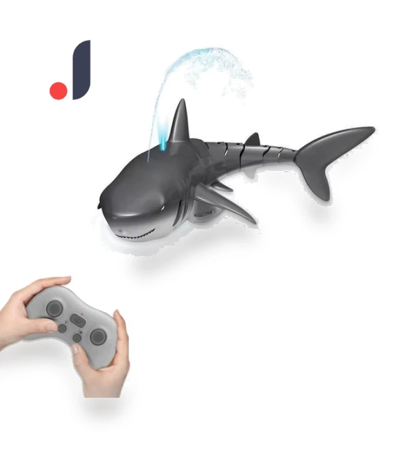 Remote Control Shark Whale Spray Water Toy — Aquatic Vehicles, JJRC