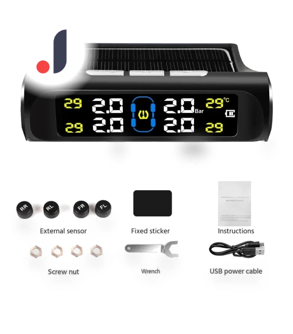 Solar-Powered TPMS with 4 External Sensors — TPMS Sensor Replacements, NyPhoenix Auto