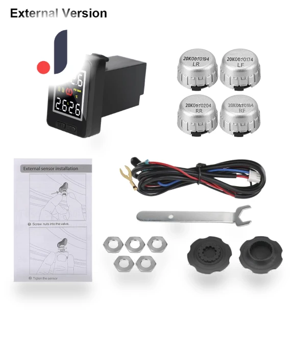 Car TPMS with Temperature Monitoring — TPMS Sensor Replacements, AINYSZIN Automotive Parts