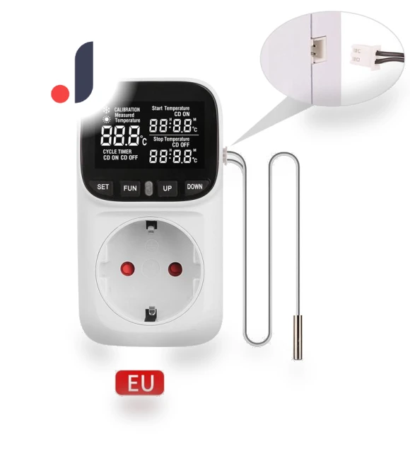 Smart Temperature Regulator with Digital Display — Home Climate Control, Meiteai-All