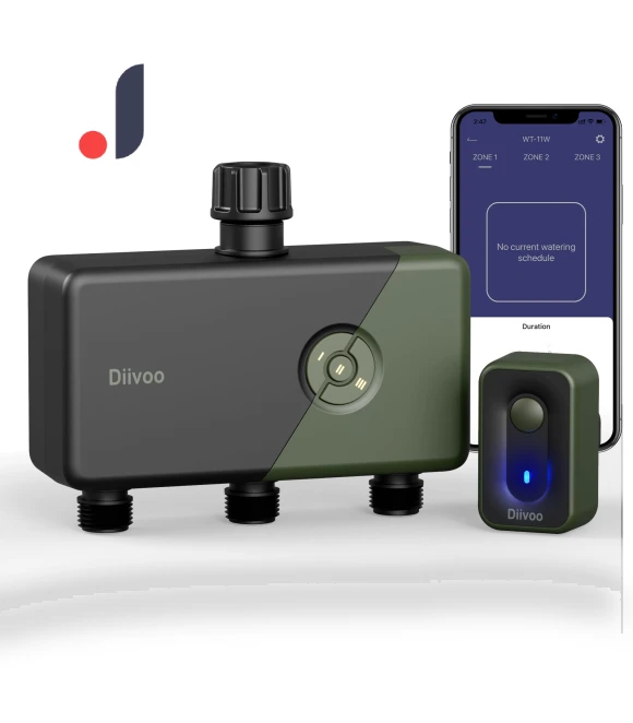 4 Zone Timer Wi-Fi Automatic Irrigation Controller — Controllers, Diivoo