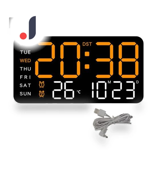 Digital Wall Clock with Large Display — Wall, DYS Home Decor