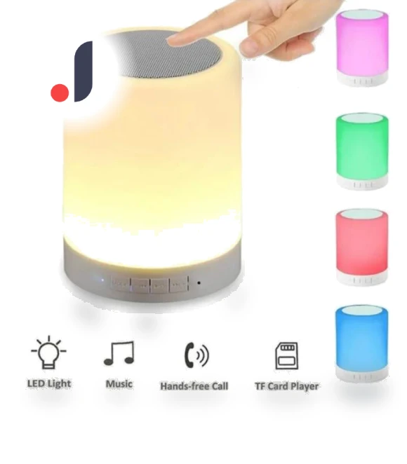 Smart Music Lamp Bluetooth Speaker — Portable Audio, Clock-Mall