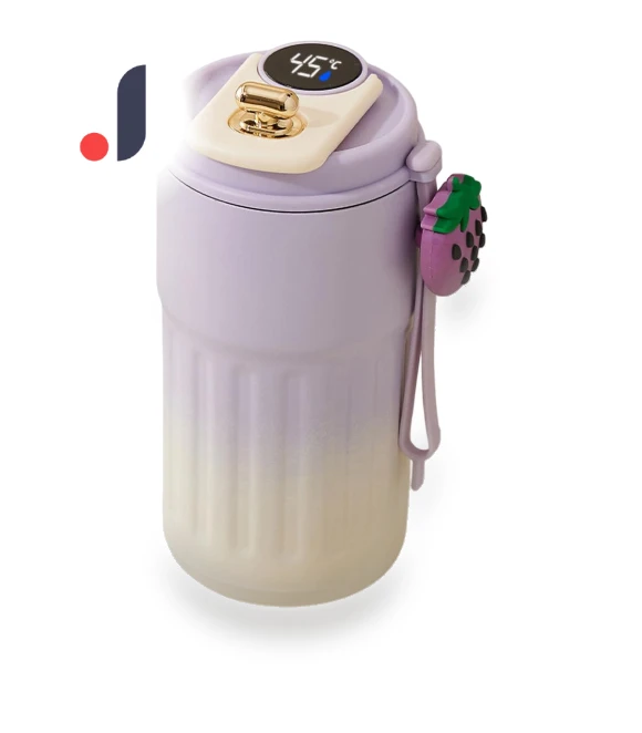 Vacuum Thermo Mug with Temperature Display — Beverage Warmers, FINE DAY