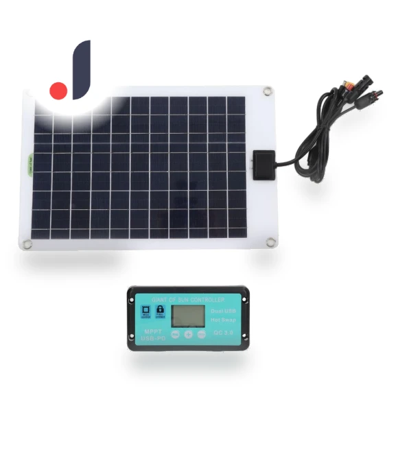 50W Solar Panel Kit with Charge Controller — Solar & Wind Power, YuHeng 01