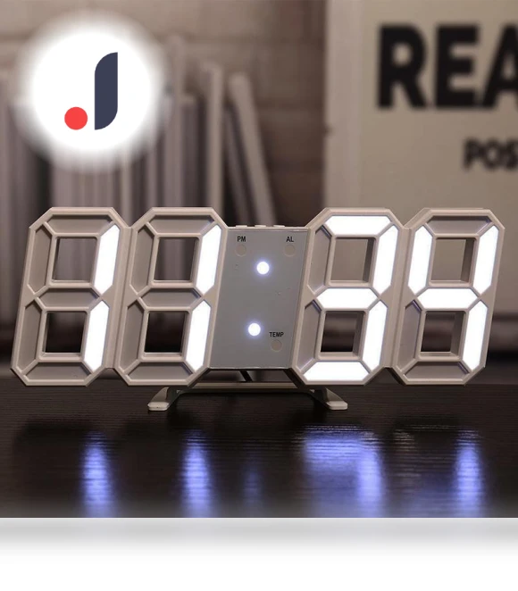 3D Digital Alarm Clock — Clocks