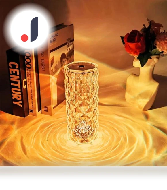 Crystal Table Lamp — Desk & Table Lighting, Flower Love