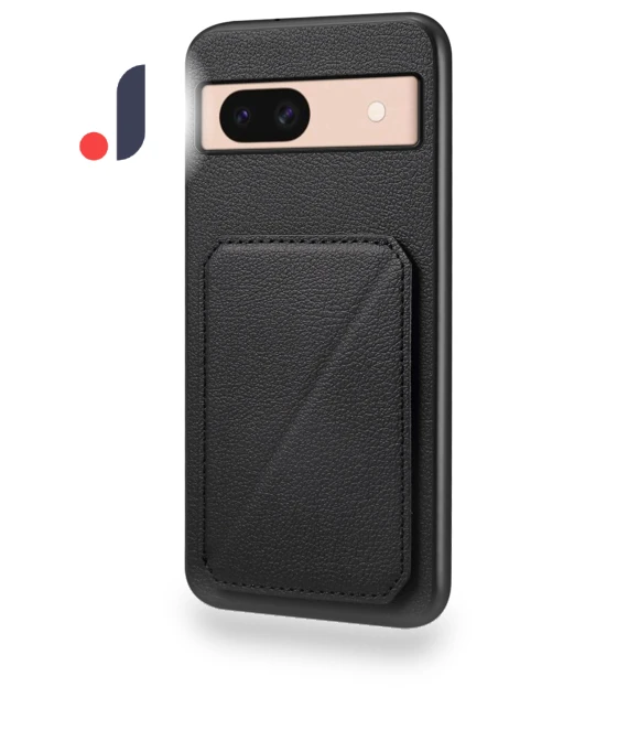 Kickstand Leather+PC+TPU Phone Cover with Hidden Card Holder — Phone Accessories, Smartwatch 2025