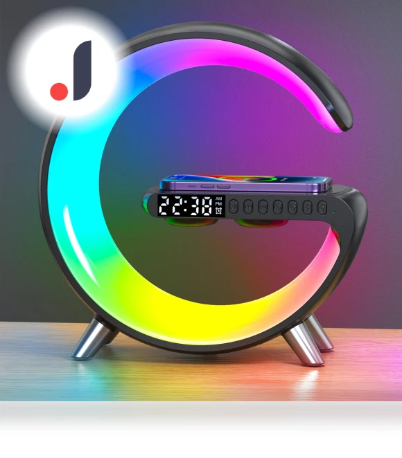 Smart Bluetooth Speaker with Wireless Charging — Portable Audio