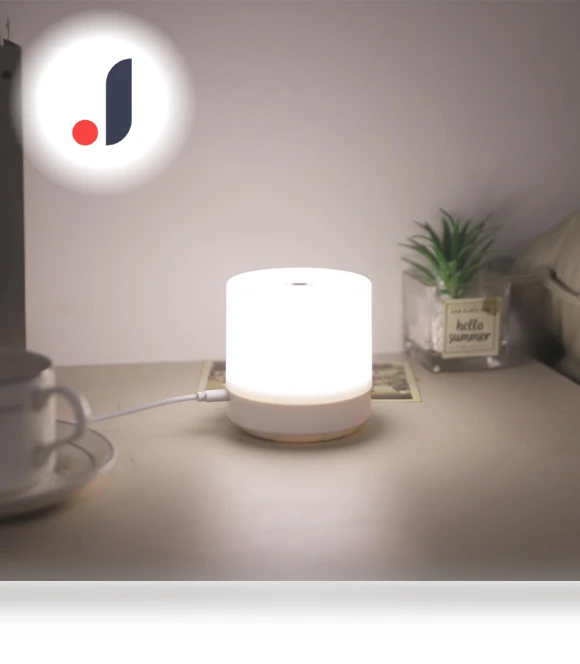USB Rechargeable Table Lamp with 3 Dimming Modes — Desk & Table Lighting, Elbulbo