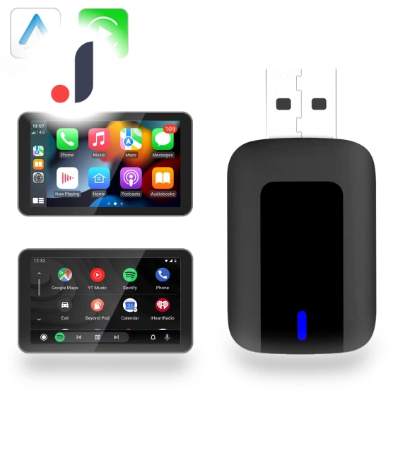 Wireless CarPlay Android Auto Adapter — Car Accessories & Gadgets, Meiteai-All