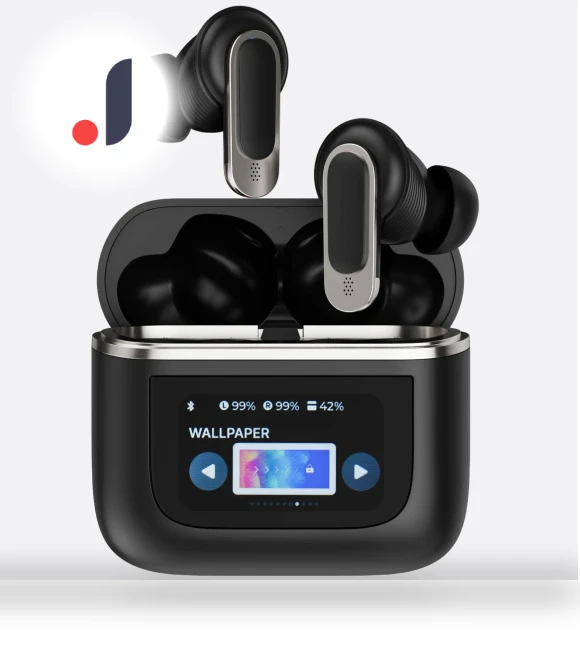 Bluetooth Earbuds with Wireless Charging Case — Headsets, OFFICE-MALL