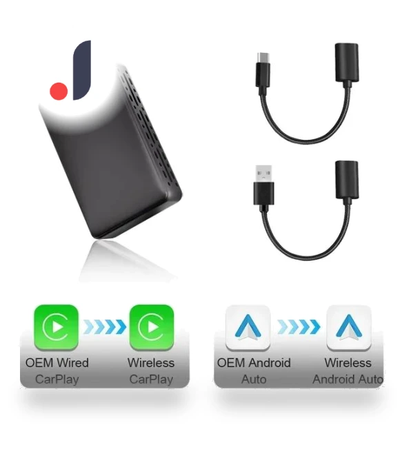 Carplay and Android Auto AI Box 2 in 1 Mini Adapter — Stereo Receivers, Explorer Outdoors