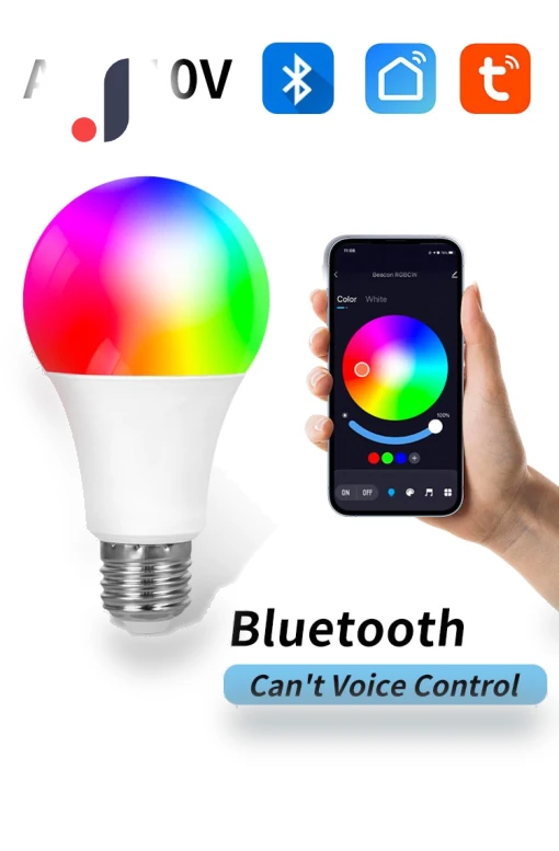Smart Bluetooth LED Bulb with Remote Control — LED, OFFICE-MALL