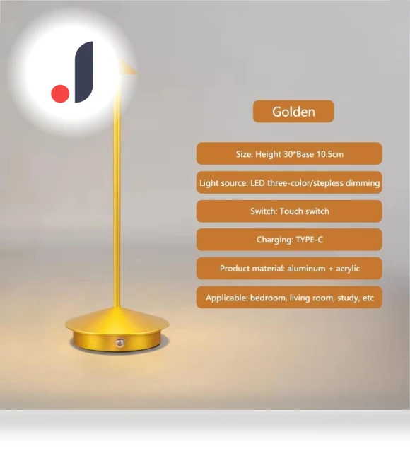 Cordless Table Lamp Touch Sensor Rechargeable Desktop Night Light LED Reading Lamp — Desk & Table Lighting, HIMO Group