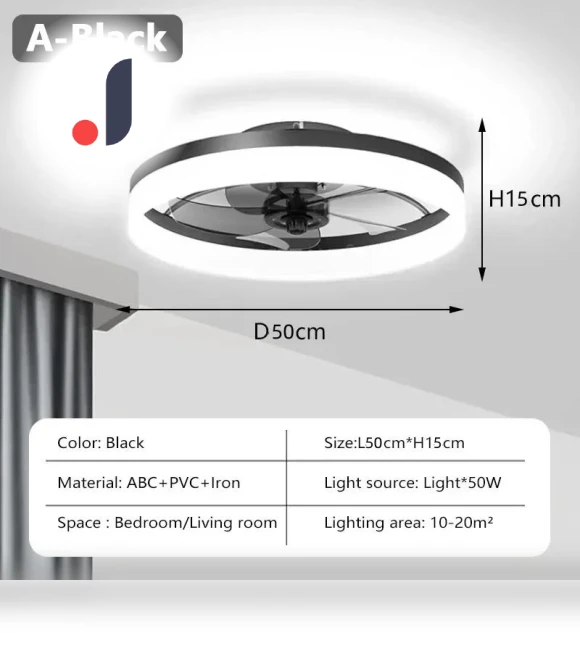 Smart LED Ceiling Fan with Remote Control — Ceiling Fans, Home Of Auto Parts