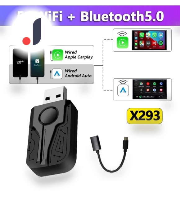 Wireless AI Box 3-in-1 CarPlay Android Auto Adapter — Car Installation Essentials, Home Of Auto Parts
