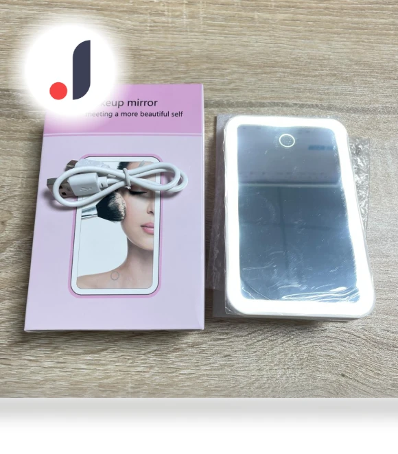 LED Makeup Mirror with Touch Control — Compact & Travel, NyPhoenix Auto