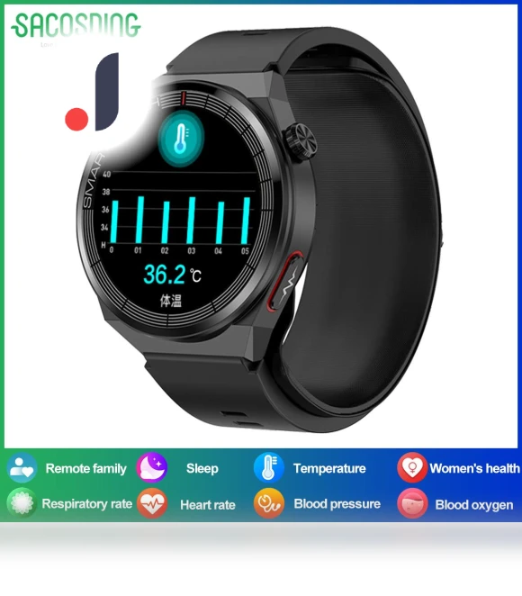 Smart Watch with ECG and Health Monitoring — Wearable Accessories, SACOSDING