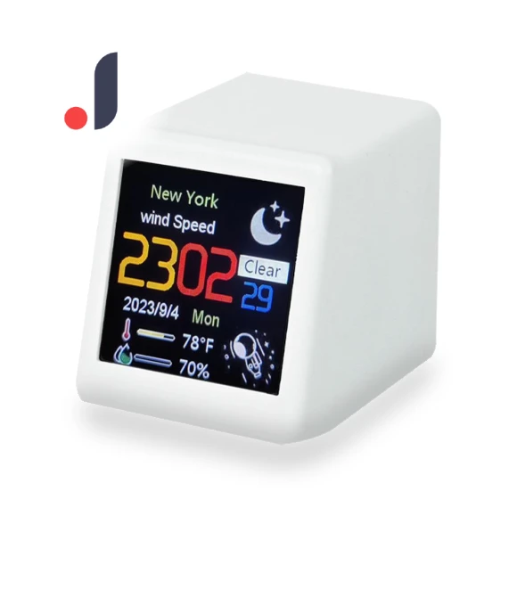 WIFI Weather Station Smart Desktop Electronic Clock — Desk & Shelf, Freedom BABY