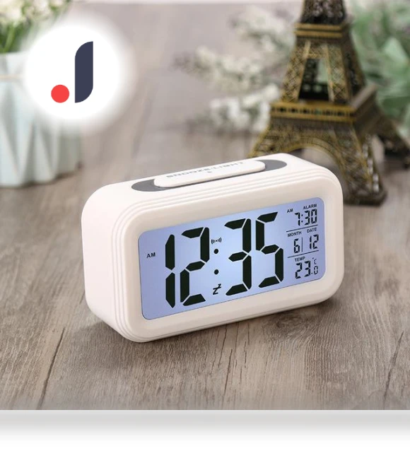 Multifunctional Digital Alarm Clock with LED Backlight — Clocks, Chic Interiors
