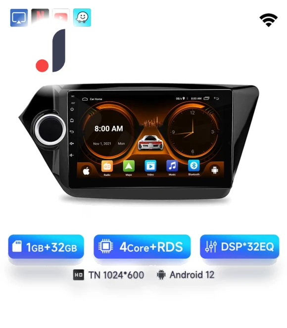 AI Voice 2 din Android Auto Radio — Navigation & GPS Accessories, Jiuyu