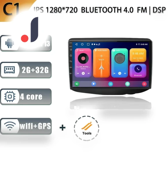 Android 13 GPS Navigation Touch Screen 4G Car Multimedia Radio Receiver — Navigation & GPS Accessories, AutoSphere