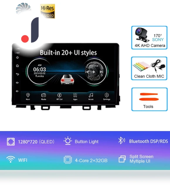 Android 14 Car Multimedia Video Player — Stereo Receivers, AutoSphere