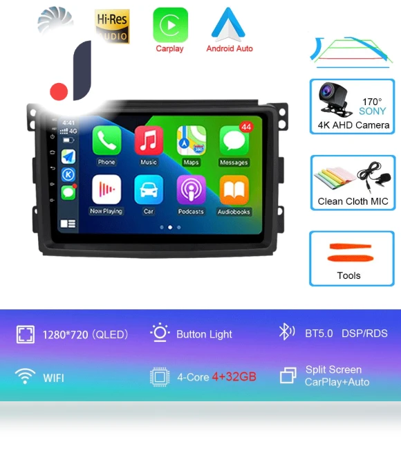 Android 14 Car Radio with GPS and Carplay — Stereo Receivers, AutoSphere