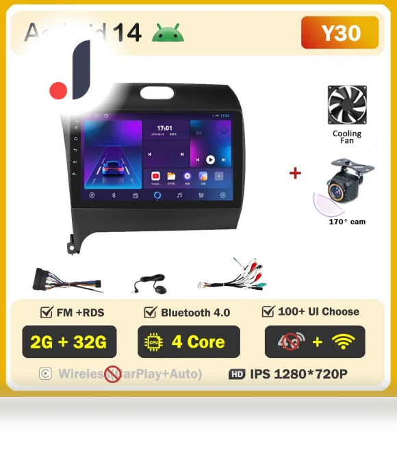 Android 14 Car Radio with Touchscreen — Stereo Receivers, AutoSphere