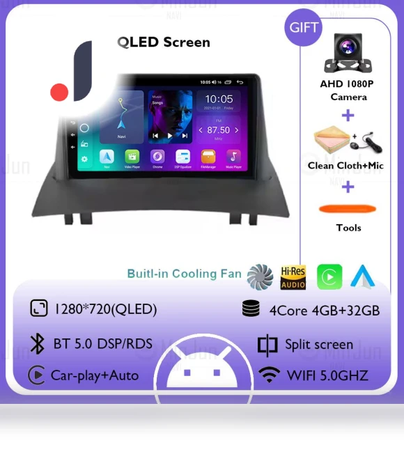 QLED Touch Screen Car Player — Navigation & GPS Accessories, AutoSphere