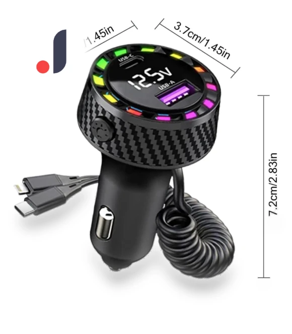 Smart Car Charger with Voltage Monitor — Chargers, NyPhoenix Auto