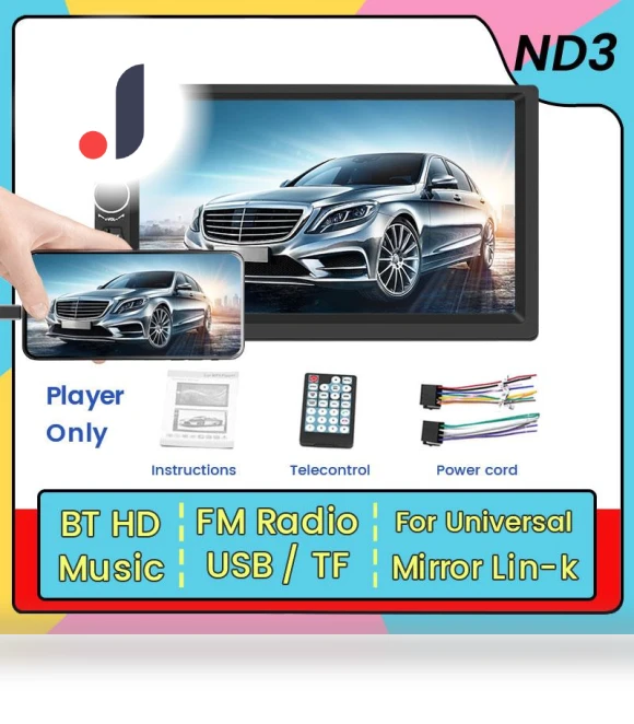 7-inch HD Touchscreen Universal Car Radio Receiver — Stereo Receivers, AutoSphere