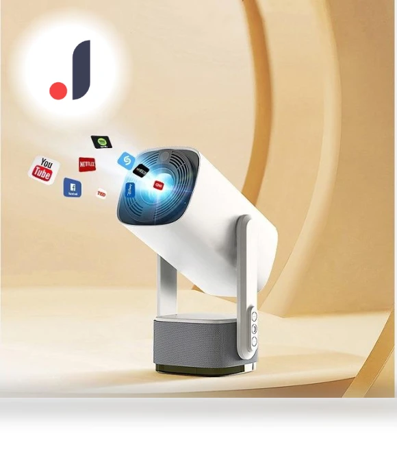 4K Smart Projector with Built-in Battery — Home Theater Projectors, Essager Electronic