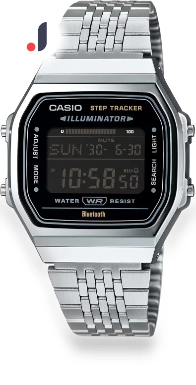 Digital Watch with Mobile Link and Step Tracker — Wearable Accessories, Casio