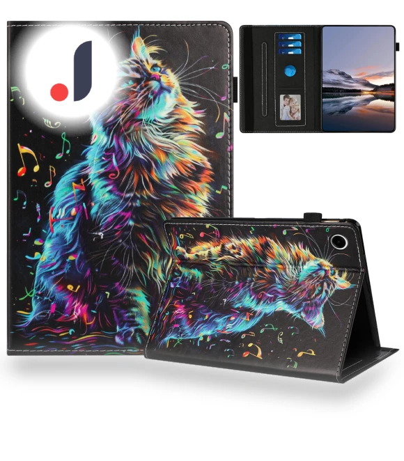 Pattern Leather Tablet Cover with Auto Sleep/Wake — Keyboard Cases, Smartwatch 2025