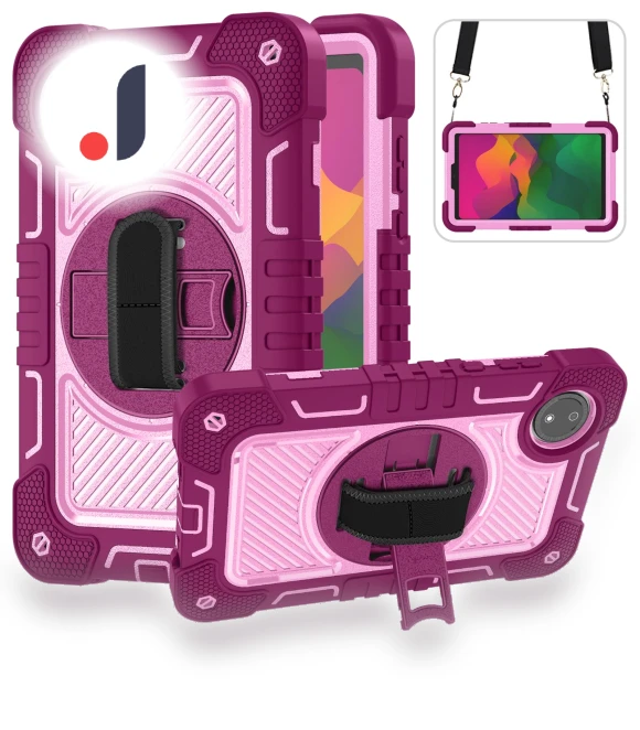 Silicone+PC Kickstand Tablet Cover with Shoulder Strap — Keyboard Cases, Smartwatch 2025