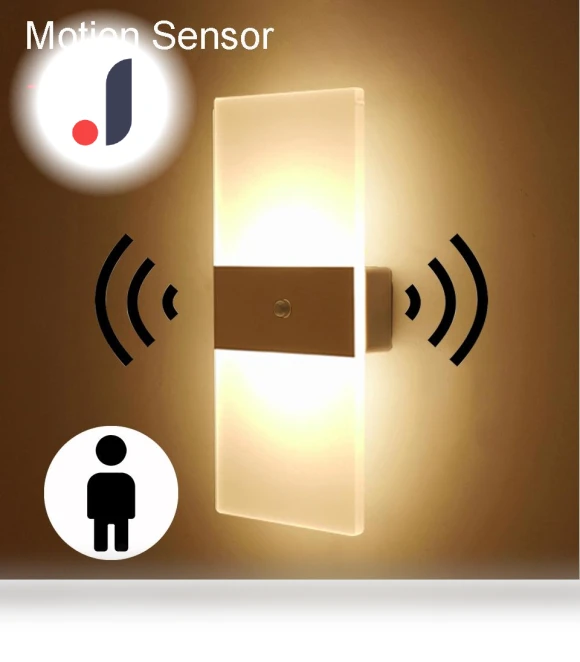 Wall Light with USB Charging, Touch Switch with Motion Sensor — Wall Lighting, Dream Garage