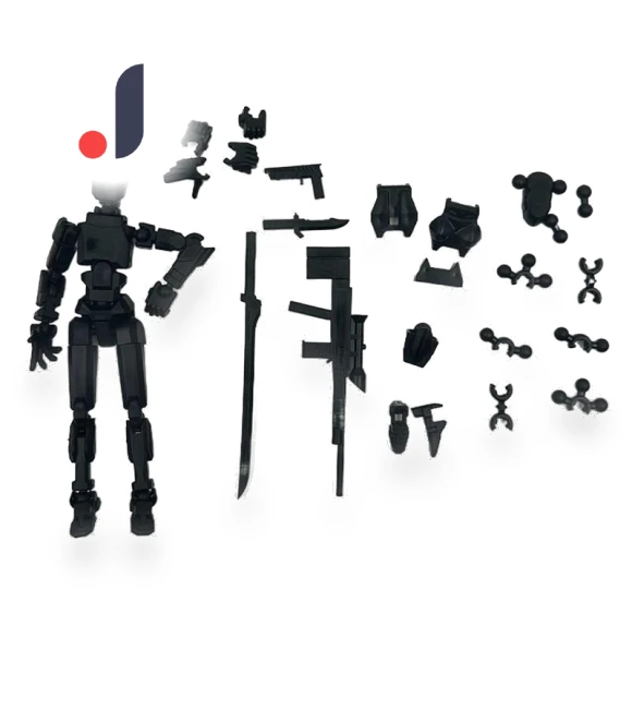 Multi-joint Transformable Robot with Female Accessories — Dolls & Figures, Such Articles
