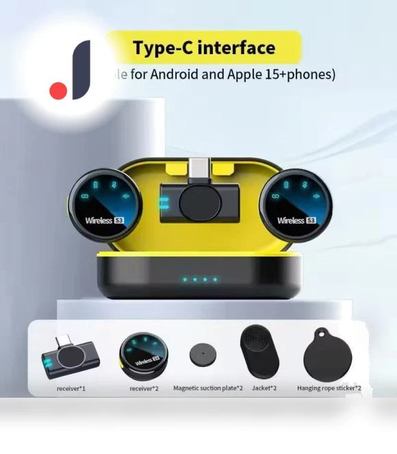 Portable Wireless Lavalier Magnetic Microphone — Microphones, ZFSZ Studio
