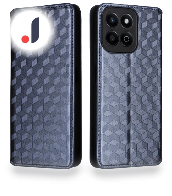 Rhombus Imprint PU Leather Phone Wallet Cover — Basic Cases, Samrtwatch Bands Straps