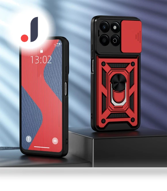 Shockproof Case with Slide Camera Protector and Stand — Camera Bags & Accessories, KEYSION