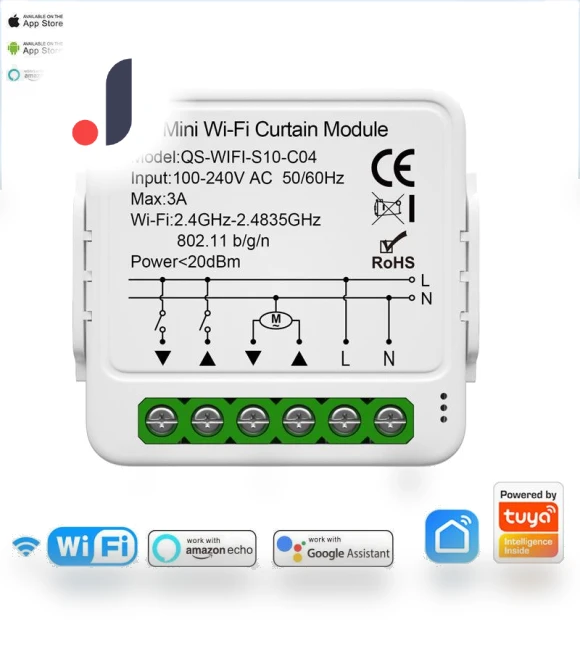 Smart Curtain Switch Mini Module — Smart Home Hubs & Controllers, HOME-Auto-001