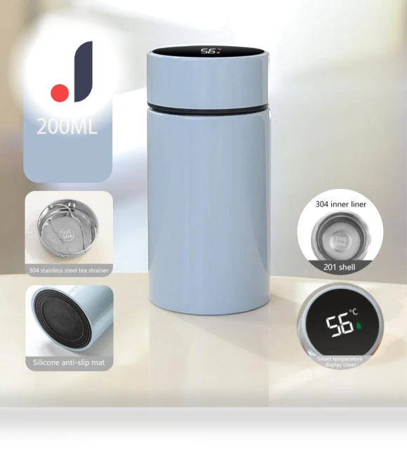 Smart Thermos Water Bottle with Temperature Display — Travel Drinkware, outgoing