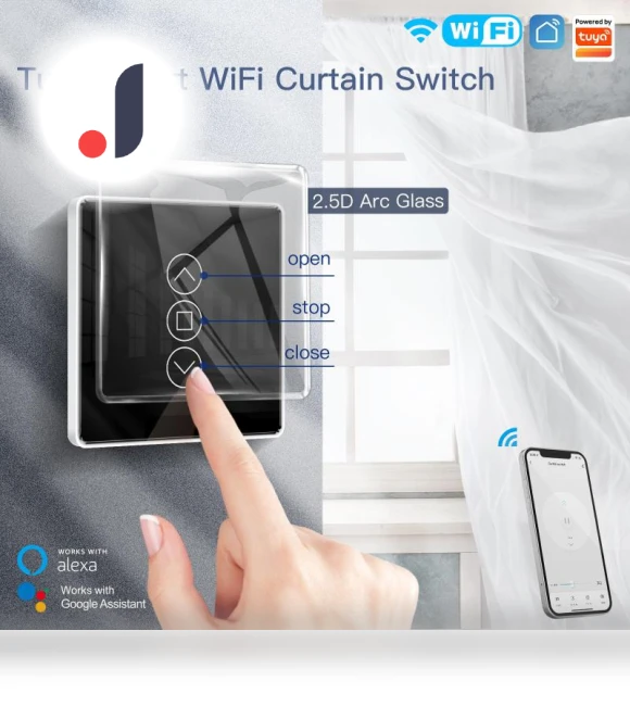Smart Touch Curtain Switch — Smart Home Modules, HOME-Auto-001