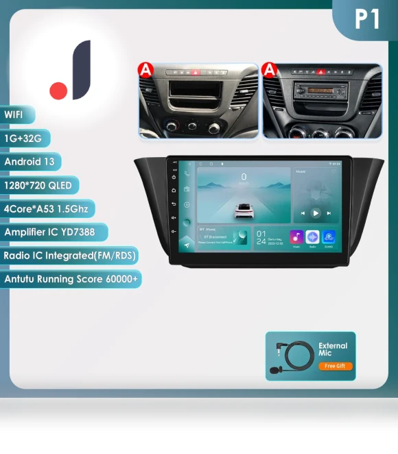 AI Intelligent Wireless CarPlay Android Auto Radio — Navigation & GPS Accessories, Hizpo