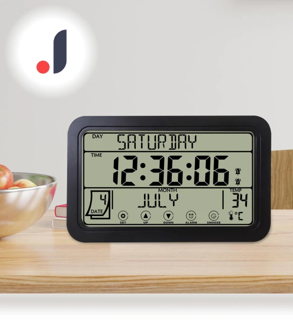 Digital Wall Clock Alarm — Clocks, Dewdroop