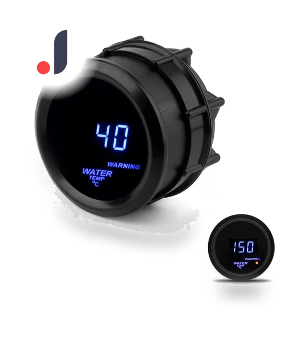 Digital Water Temperature Gauge Meter with Blue LED — Water & Oil Temperature, loverapple